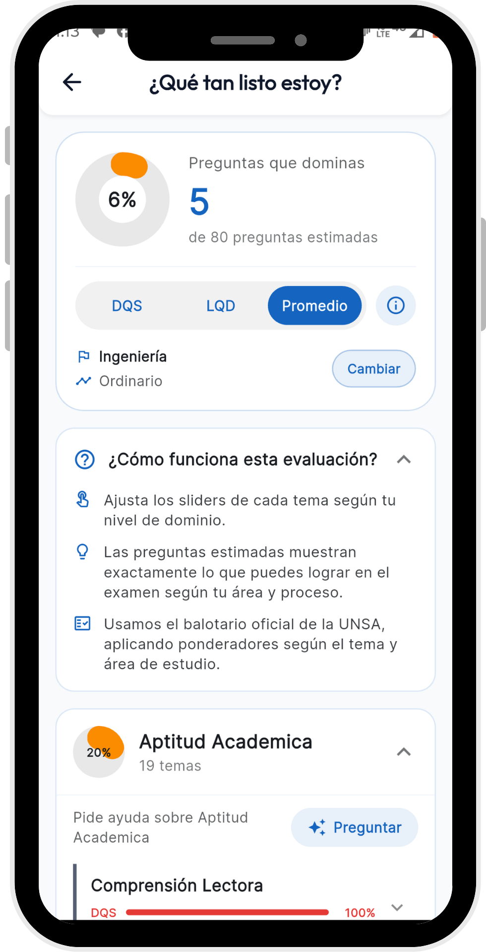 Funciones de la app Sen6